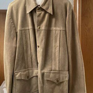 Vintage "Great Things" Made in Canada Heavy Suede Jacket Size 42